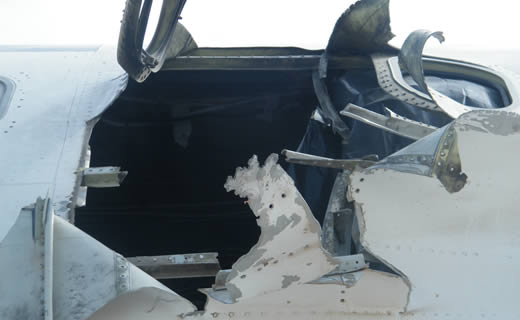 Damaged plane to be repaired